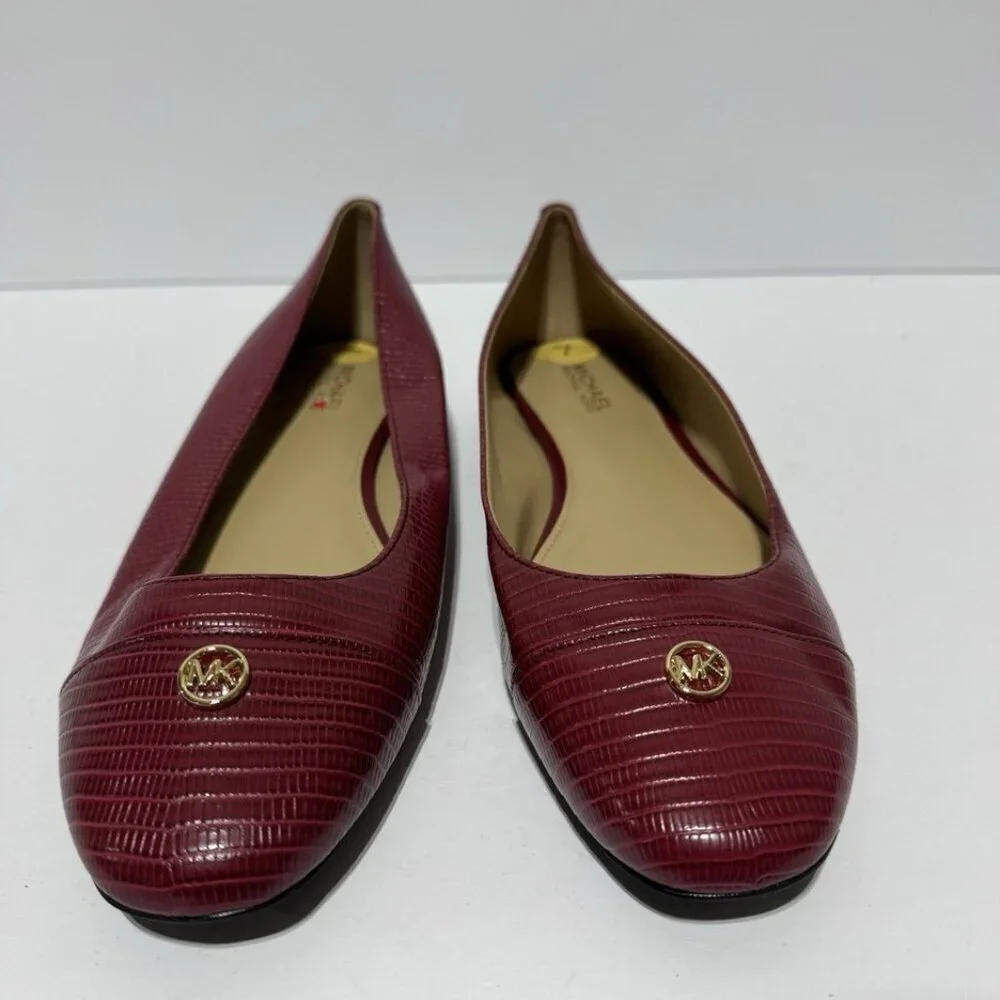 Michael Kors Womens Fulton Ballet Flats Red Size 7M